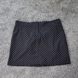 Izod Black and White Polka Dot Mini Skirt